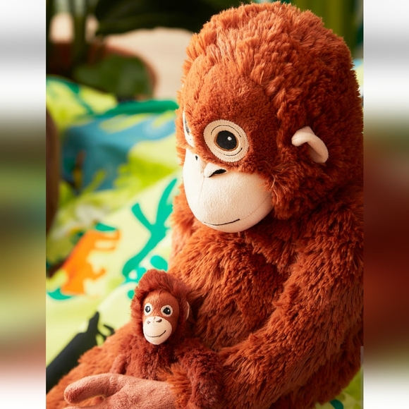 IKEA DJUNGELSKOG Orangutan Monkey PUNCH Brown Plush Toy - 104.028.41 - Picture 8 of 10